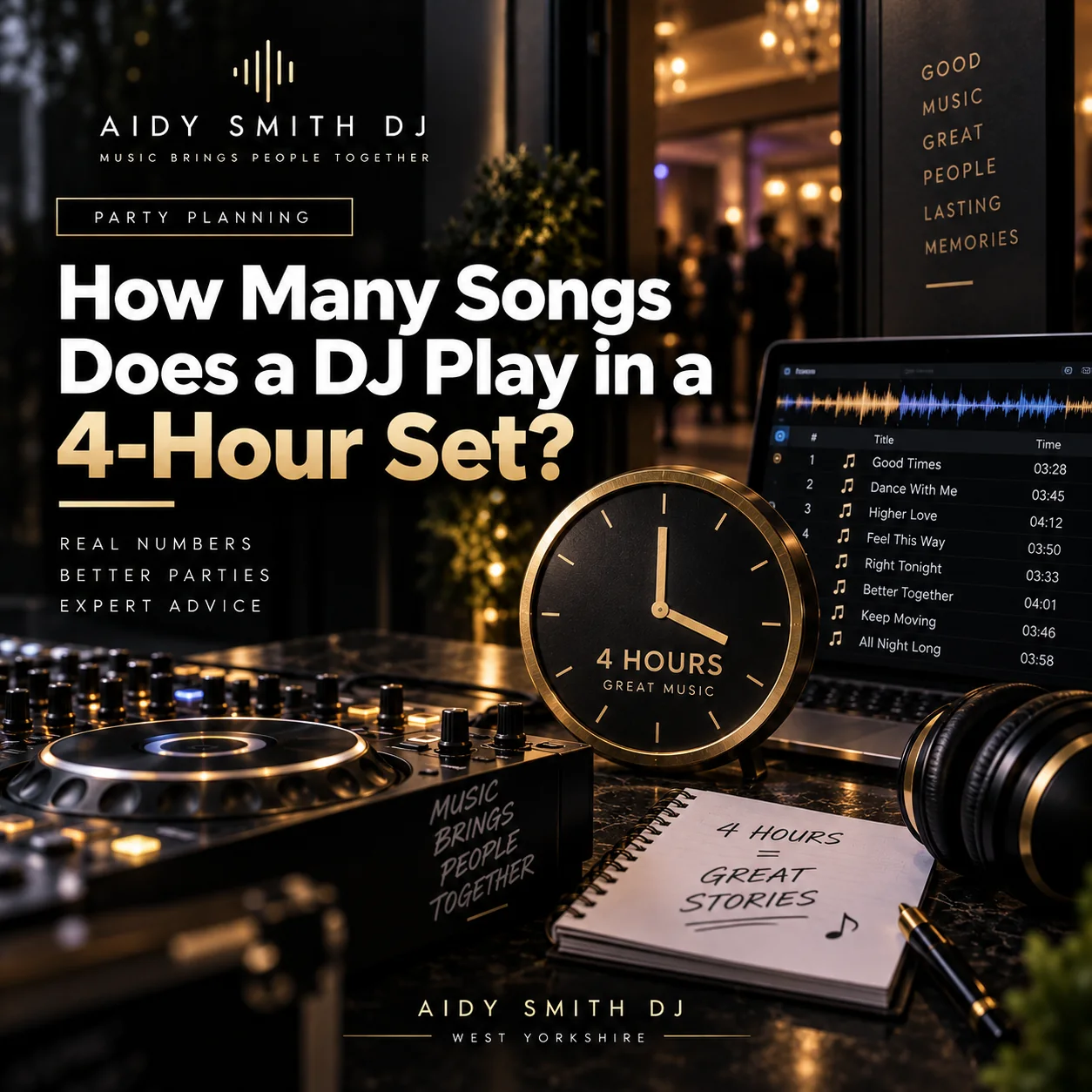 How Many Songs Does a DJ Play in a 4-Hour Set?