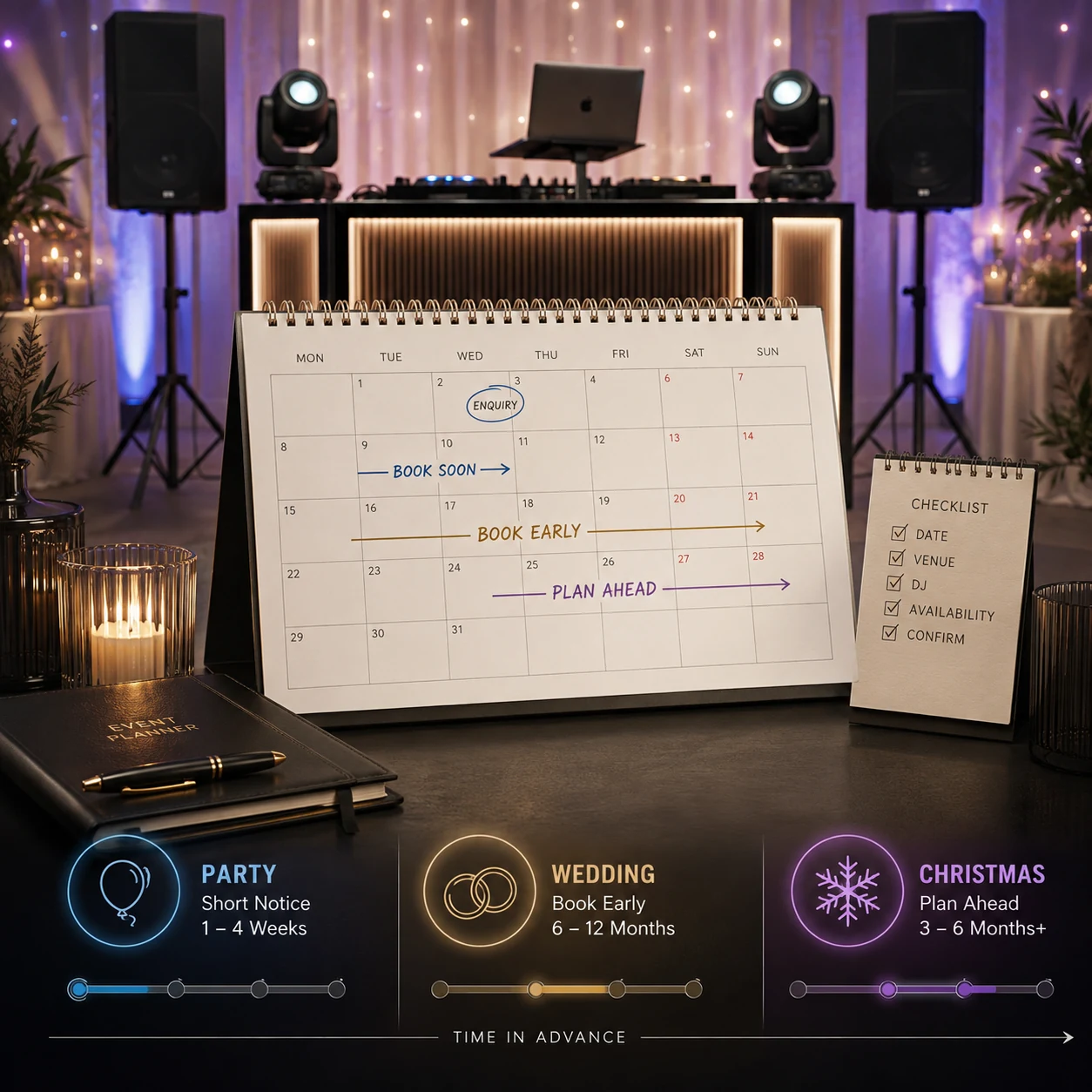 How Far in Advance Should You Book a DJ for a Party?