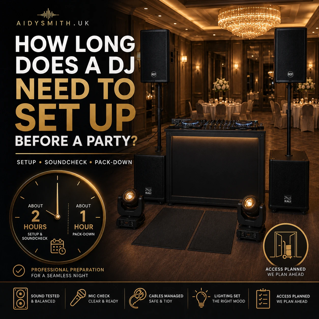 How Long Does a DJ Need to Set Up Before a Party?