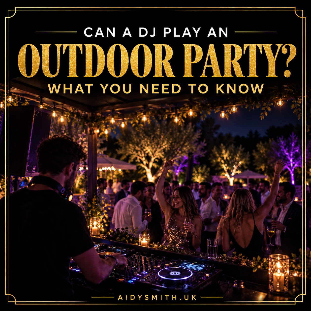 Can a DJ Play Outdoors? What You Need for an Outdoor Party