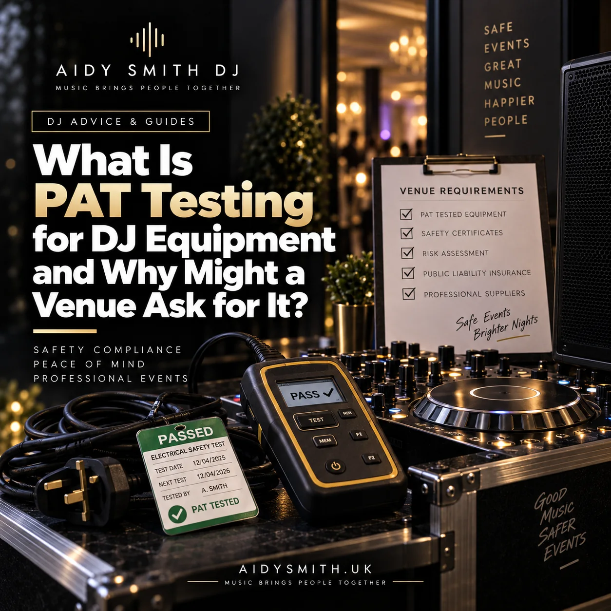 What Is PAT Testing for DJ Equipment and Why Might a Venue Ask for It?
