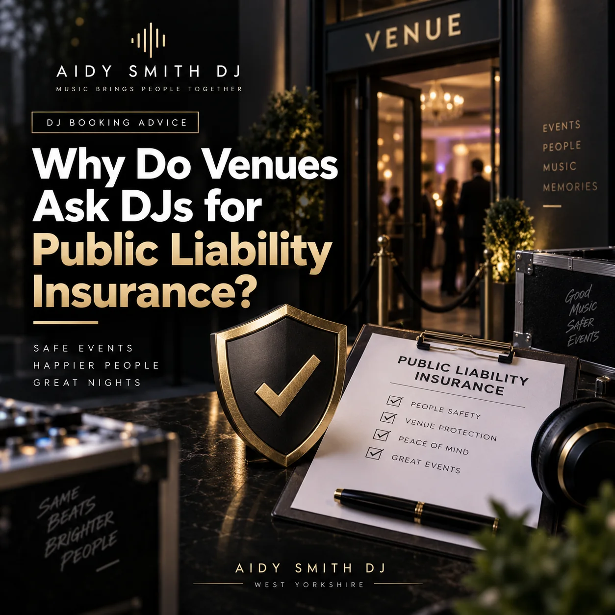 Why Do Venues Ask DJs for Public Liability Insurance?