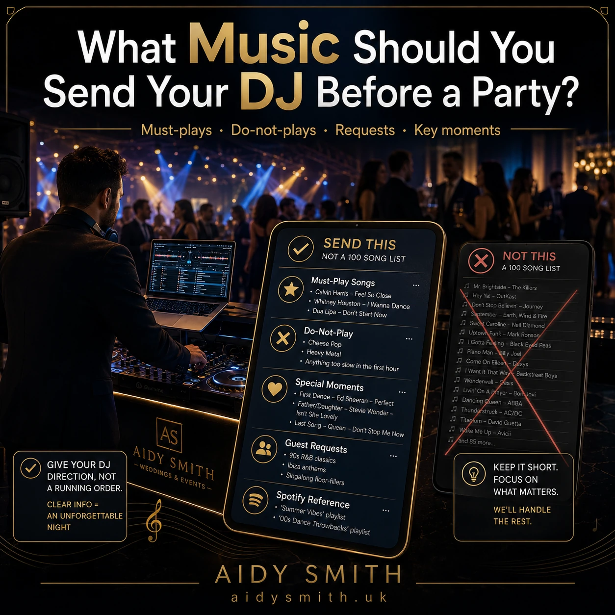 What Music Should You Send Your DJ Before a Party?