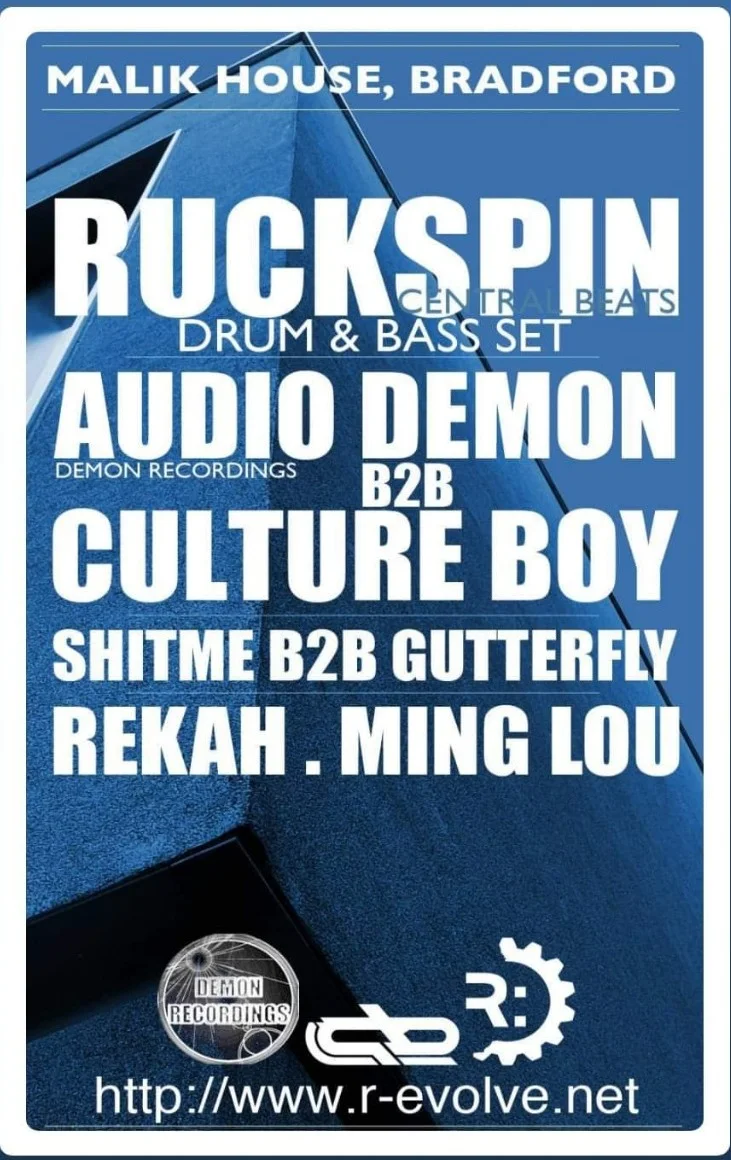 R:Evolve Soundsystem flyer featuring Audio Demon