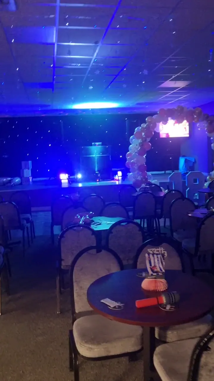 18th birthday DJ setup at East Ward Labour Club in Bradford